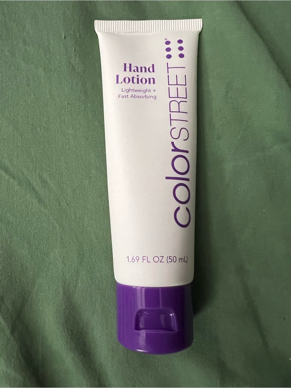 Color Street Hand Lotion – White Tube with Purple Accents